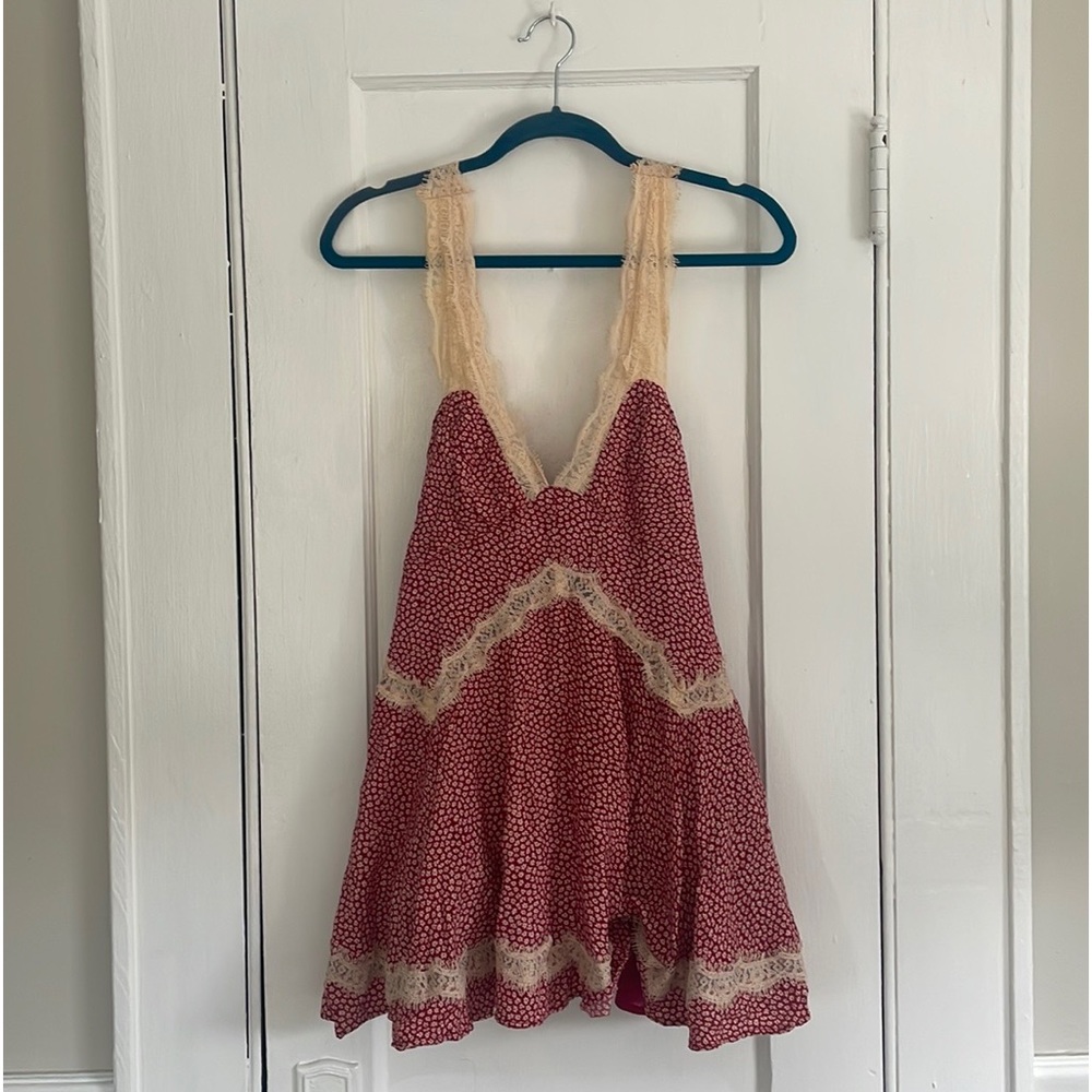 Tiffany lace trim urban outfitter mini dress